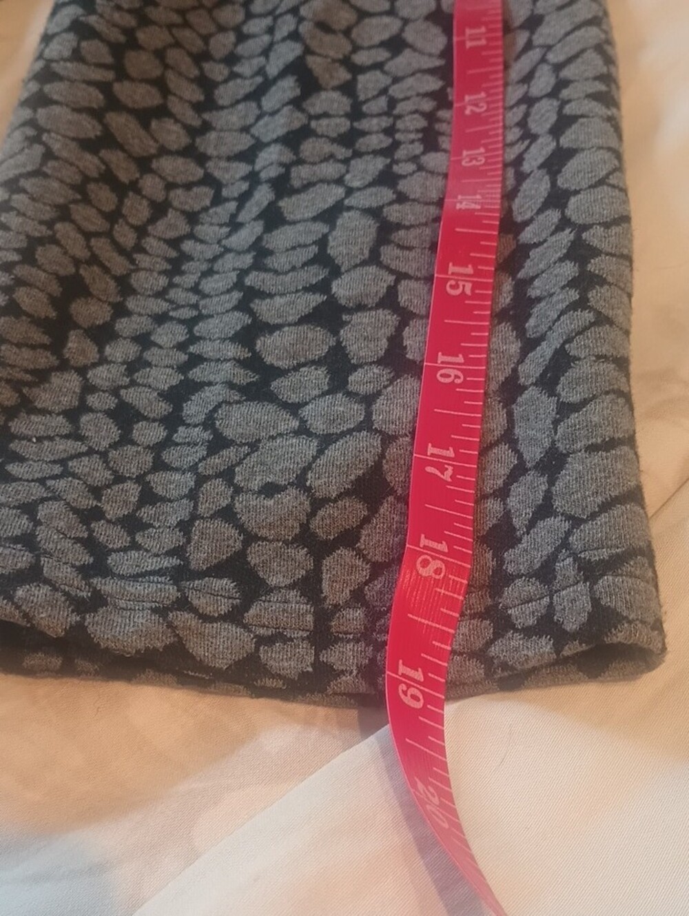 Calvin Klein Gray Patterned Ruffle Front Jacket - Picture 8 of 10